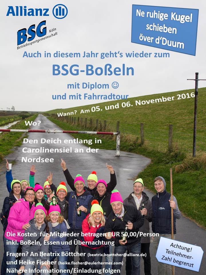 Boßeln 2016 Flyer